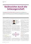 Vorschauseite 1: Rechtssicher durch die Schwangerschaft