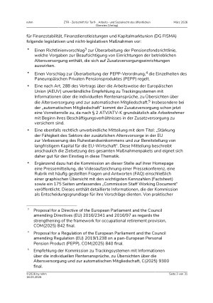 Vorschauseite 3: Das Zusatzrentenpaket der Europäischen Kommission: Neue Impulse für die Zusatzversorgung oder Regulierungsballast?