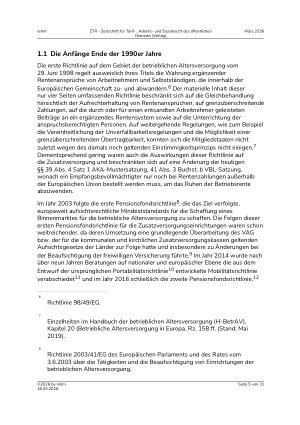 Vorschauseite 5: Das Zusatzrentenpaket der Europäischen Kommission: Neue Impulse für die Zusatzversorgung oder Regulierungsballast?