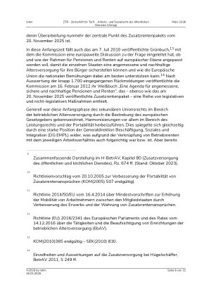 Vorschauseite 6: Das Zusatzrentenpaket der Europäischen Kommission: Neue Impulse für die Zusatzversorgung oder Regulierungsballast?