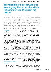 Vorschauseite 1: Interdisziplinäre, personalisierte Versorgung älterer, multimorbider Patientinnen und Patienten mit eliPfad