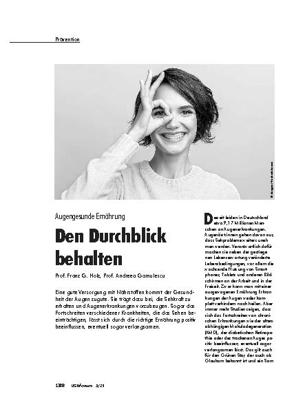Vorschauseite 1: Augengesunde Ernährung Den Durchblick behalten