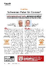 Vorschauseite 1: Schwarzer Peter für Corona?