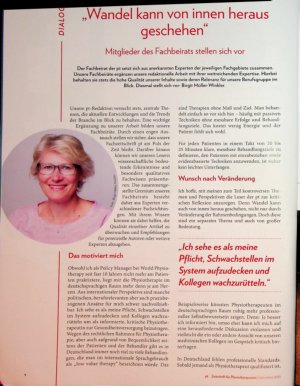 Vorschauseite 1: „Wandel kann von innen heraus geschehen* Mitglieder des Fachbeirats stellen sich vor