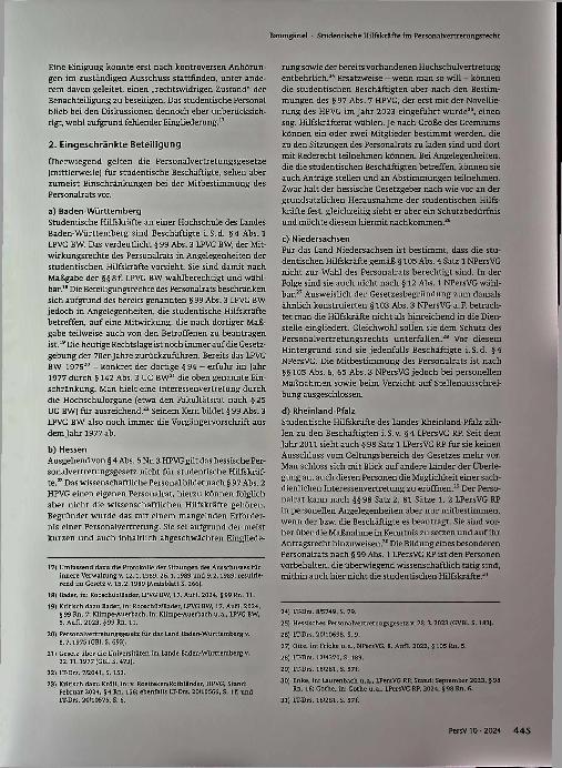 Vorschauseite 3: Studentische Hilfskräfte im Personalvertretungsrecht