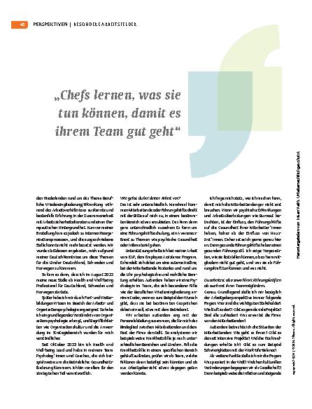 Vorschauseite 3: "Ich habe mir gewünscht, eine Firma von A bis Z zu begleiten."