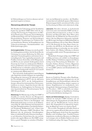 Vorschauseite 3: Alles unter Kontrolle Kontinuierliche Nierenersatztherapie auf Intensivstation