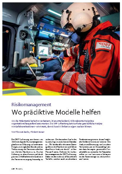 Vorschauseite 1: Risikomanagement Wo prädiktive Modelle helfen