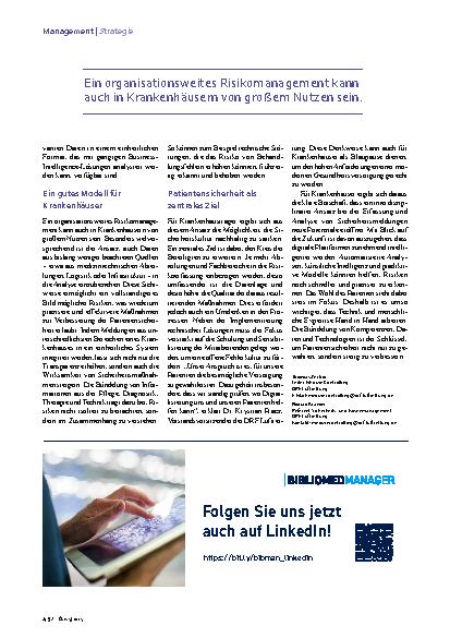 Vorschauseite 3: Risikomanagement Wo prädiktive Modelle helfen