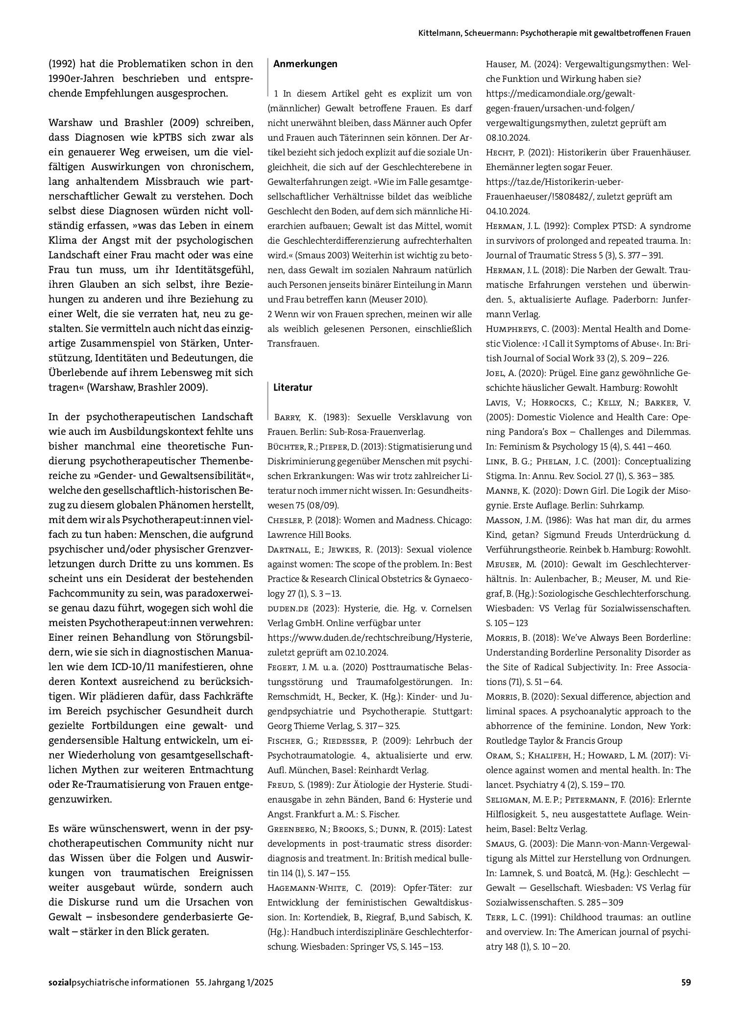 Vorschauseite 4: Psychotherapie mit gewaltbetroffenen Frauen. Ein Spannungsfeld zwischen individueller Traumaheilung und gesellschaftlicher Reflexion