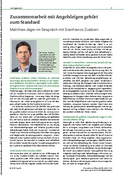 Vorschauseite 1: Zusammenarbeit mit Angehörigen gehört zum Standard