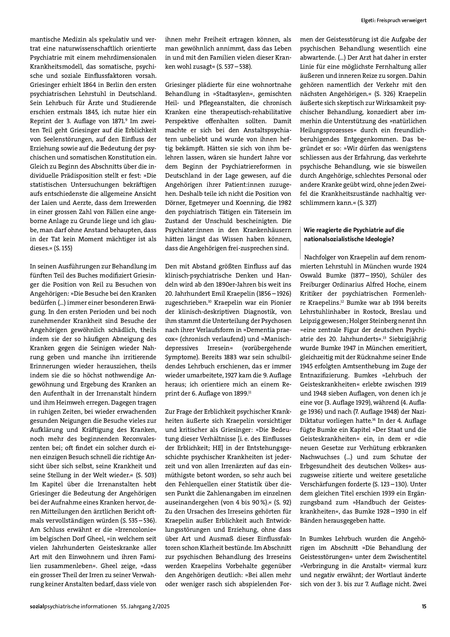 Vorschauseite 3: Freispruch verweigert. Eine Zeitreise zum klinisch-psychiatrischen Blick auf die Angehörigen psychisch erkrankter Menschen