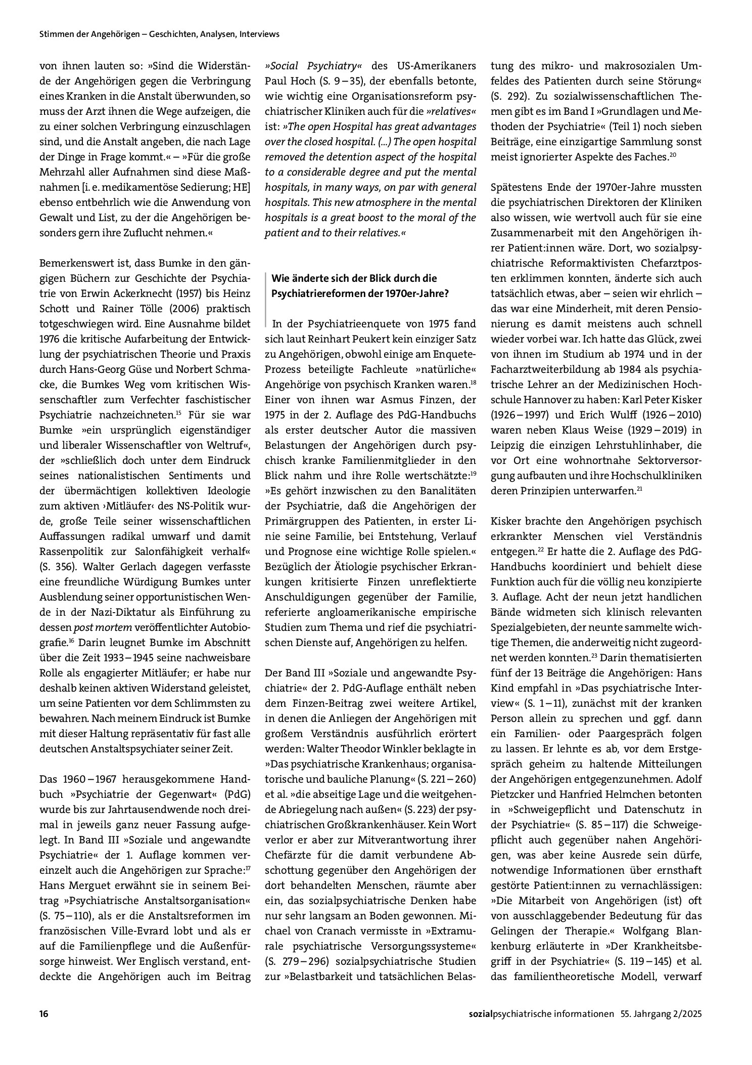 Vorschauseite 4: Freispruch verweigert. Eine Zeitreise zum klinisch-psychiatrischen Blick auf die Angehörigen psychisch erkrankter Menschen