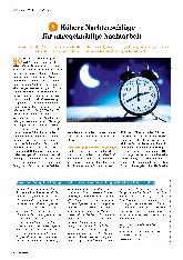 Vorschauseite 1: Höhere Nachtzuschläge für die unregelmäßige Nachtarbeit