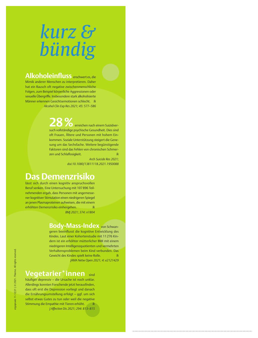 Vorschauseite 1: Corrected: kurz & bündig