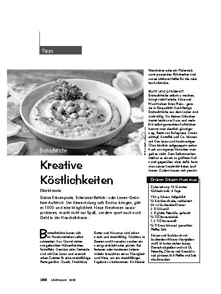Vorschauseite 1: Kreative Köstlichkeiten