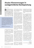 Vorschauseite 1: Akutes Nierenversagen in sozialgerichtlicher Rechtsprechung