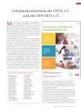 Vorschauseite 1: Lehrplankommission des DVTA e. V. und des DIW-MTA e. V.