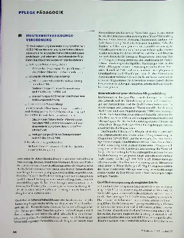 Vorschauseite 3: Pflege(weiter)bildung: Anforderungen heterogen