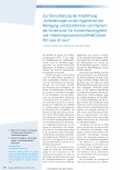 Vorschauseite 1: Zur Überarbeitung der Empfehlung „Anforderungen an die Hygiene bei der Reinigung und Desinfektion von Flächen“ der Kommission für Krankenhaushygiene und Infektionsprävention (KRIN…
