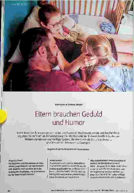 Vorschauseite 1: Eltern brauchen Geduld und Humor.