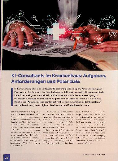 Vorschauseite 1: Kl-Consultants im Krankenhaus: Aufgaben, Anforderungen und Potenziale