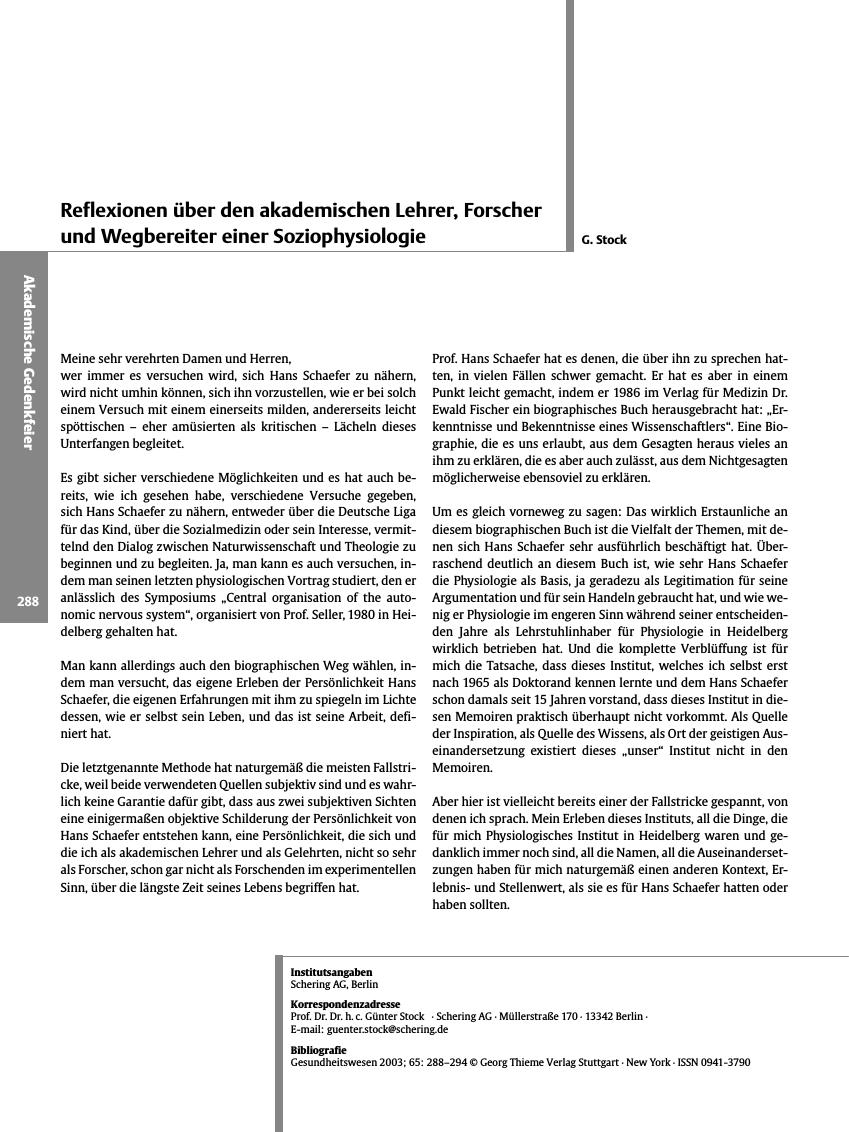 Vorschauseite 1: Reflexionen über den akademischen Lehrer, Forscher und Wegbereiter einer Soziophysiologie