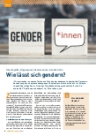 Vorschauseite 1: Wie lässt sich gendern? Oberbegriffe, Doppelpunkt, Genderlücke, Genderstern