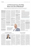 Vorschauseite 1: „In Dortmund muss die Soße dicker sein als im Rheinland.“
