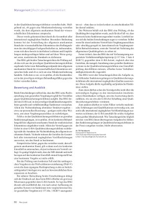Vorschauseite 3: Qualitätssicherung Vergütungsausschluss nur mit klarer Regel