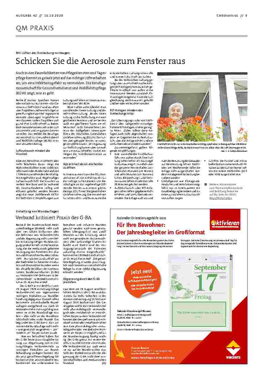 Vorschauseite 1: Schicken Sie die Aerosole zum Fenster raus.