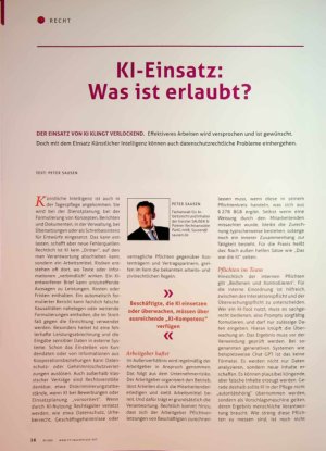 Vorschauseite 1: Kl-Einsatz: Was ist erlaubt?
