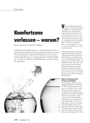 Vorschauseite 1: Komfortzone verlassen – warum?