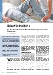 Vorschauseite 1: Reha für die Reha. Die Branche ist Risikopatient und braucht dringend eine solide Finanzierung.