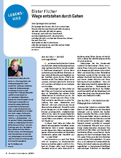 Vorschauseite 1: Wege entstehen durch Gehen.