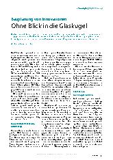 Vorschauseite 2: Bauplanung von Innovationen ohne Blick in die Glaskugel