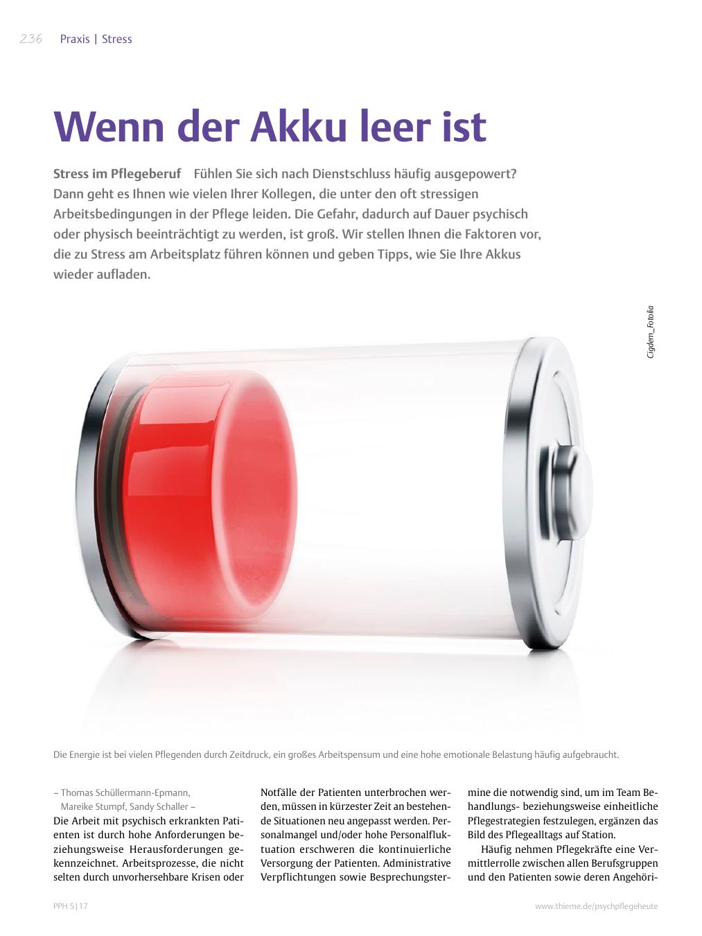 Vorschauseite 1: Wenn der Akku leer ist