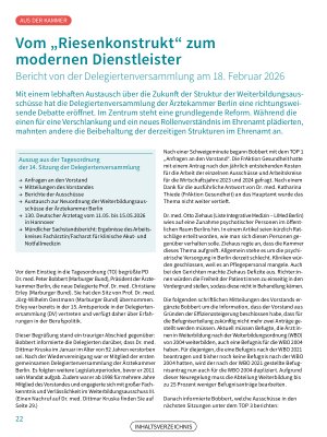 Vorschauseite 1: Vom „Riesenkonstrukt“ zum modernen Dienstleister