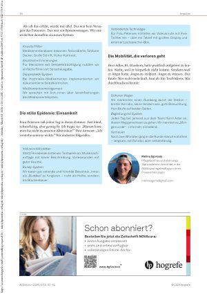 Vorschauseite 3: Sehen, Hören, Pflegen Was sehund hörbeeinträchtigten Pflegebedürftigen hilft