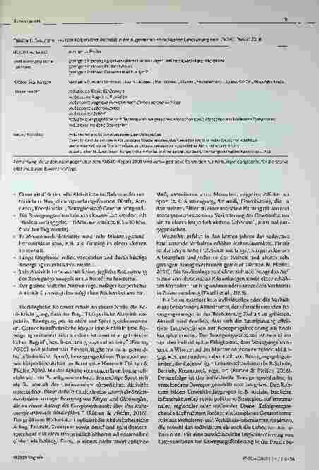 Vorschauseite 2: Bewegungsbezogene Gesundheitskompetenz (bGK) Die Vermittlung von bGK in der Lehre für eine qualitativ hochwertige Klientenversorgung
