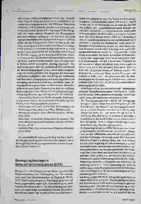 Vorschauseite 3: Bewegungsbezogene Gesundheitskompetenz (bGK) Die Vermittlung von bGK in der Lehre für eine qualitativ hochwertige Klientenversorgung