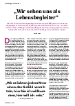 Vorschauseite 1: Wir sehen uns als Lebensbegleiter.