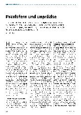 Vorschauseite 1: Praxisfern und unpräzise