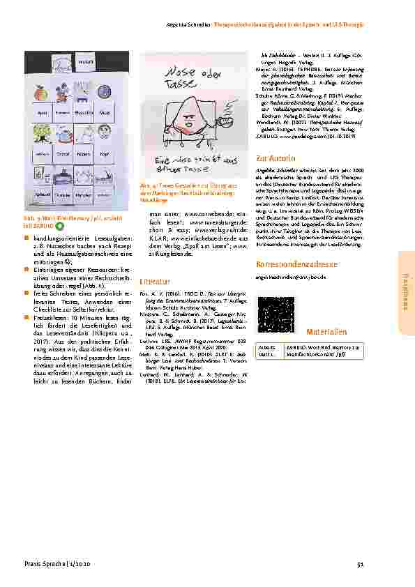 Vorschauseite 3: Therapeutische Hausaufgaben in der Sprachund LRS-Therapie
