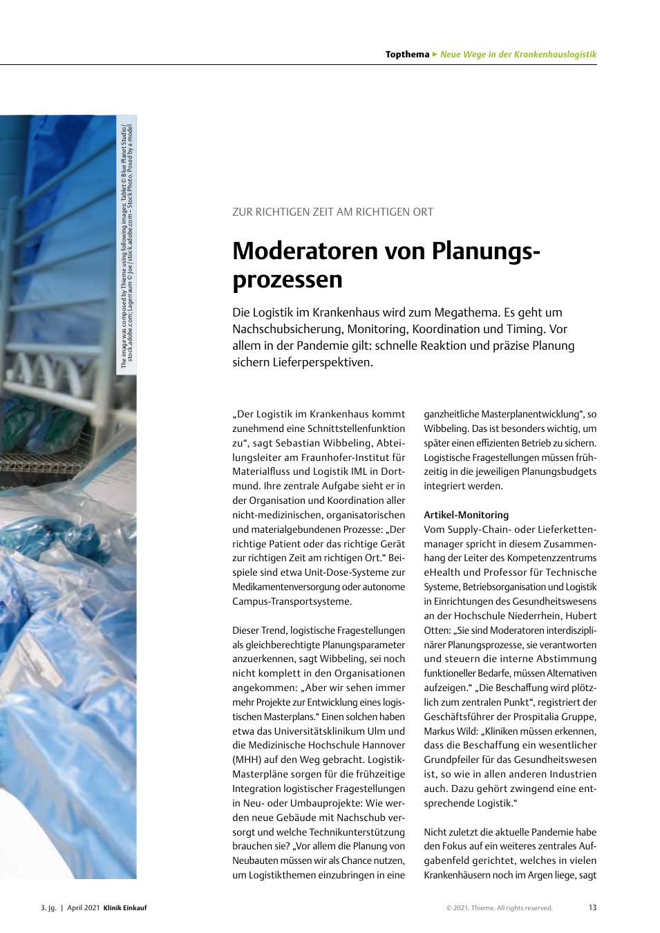 Vorschauseite 1: Zur richtigen Zeit am richtigen Ort: Moderatoren von Planungsprozessen