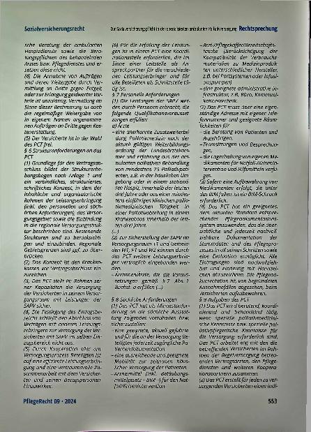 Vorschauseite 3: Zur Sozialversicherungspflicht in der spezialisierten ambulanten Palliativversorgung (Palliativ-Care-Team)
