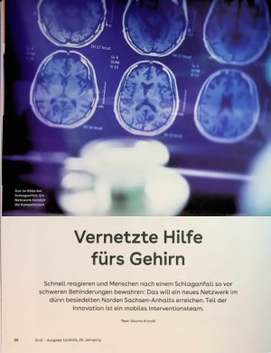 Vorschauseite 1: Vernetzte Hilfe fürs Gehirn