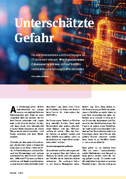 Vorschauseite 1: Unterschätzte Gefahr