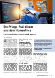 Vorschauseite 1: Ein Pflege-Praktikum aus dem Homeoffice: Trotz Corona Einblicke in den Berufsalltag geben.