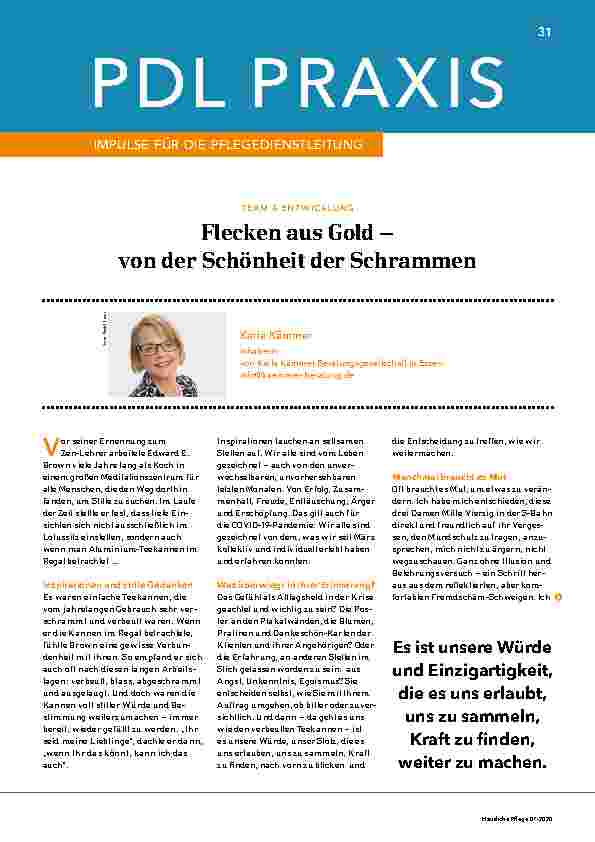 Vorschauseite 1: Flecken aus Gold – von der Schönheit der Schrammen